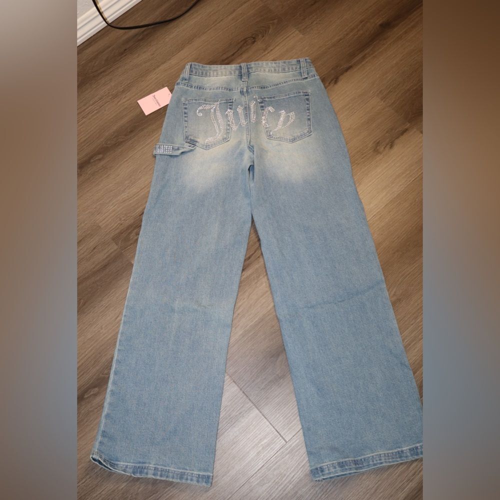 Juicy Couture wide leg  rhinestone
 Women's Blue Jeans  3/26